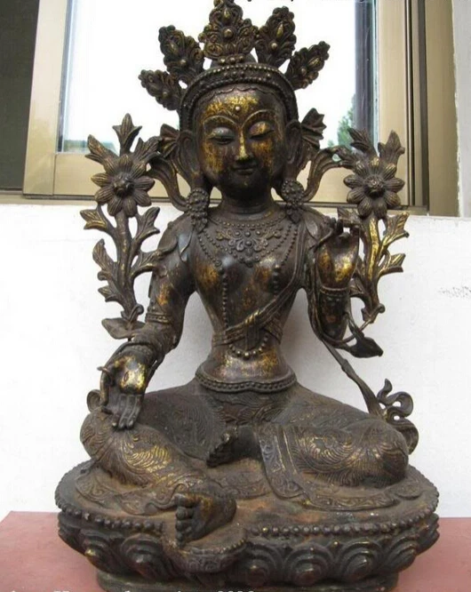 fast shipping USPS to USA S3551 Tibet classical Bronze gild Green Tara Kwan-Yin Guan Yin Buddha Statue
fast shipping USPS to USA S3551 Tibet classical Bronze gild Green Tara Kwan-Yin Guan Yin Buddha Statue