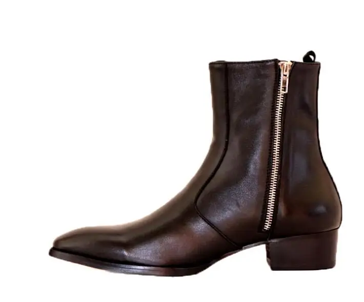 men winter boots new British fashion trend side zipper pointed ankle boots man boots shoes breathable Chelsea boots
men winter boots new British fashion trend side zipper pointed ankle boots man boots shoes breathable Chelsea boots