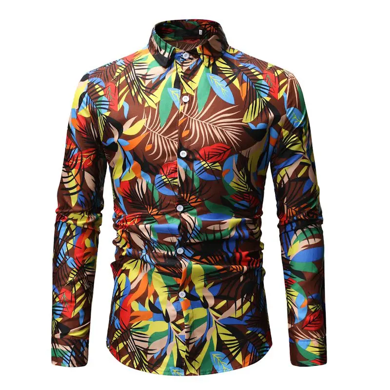 New 3D personality printing trend men's long-sleeved shirt, beach flower shirt hair stylist personality floral shirt men's
New 3D personality printing trend men's long-sleeved shirt, beach flower shirt hair stylist personality floral shirt men's
