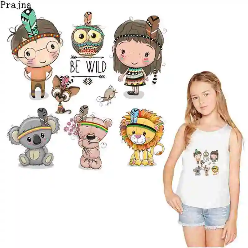 Prajna Cartoon Animal Stickers Patches Iron On Transfers For Kids Clothing T-shirts Heat Transfer Vinyl Thermal Summer Style DIY
Prajna Cartoon Animal Stickers Patches Iron On Transfers For Kids Clothing T-shirts Heat Transfer Vinyl Thermal Summer Style DIY