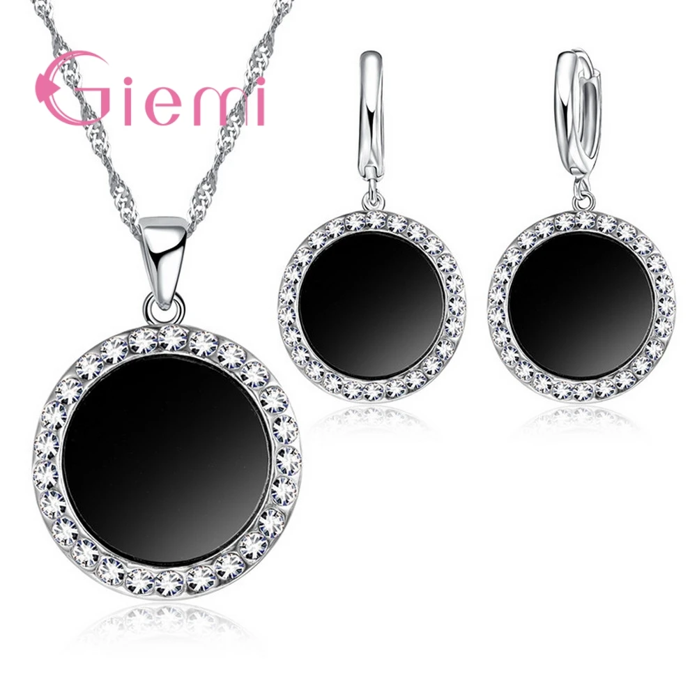 Genuine 925 Sterling Silver Elegance Jewelry Sets For Women Mother Good Quality Cubic Zircon Pendant Necklace Earrings
Genuine 925 Sterling Silver Elegance Jewelry Sets For Women Mother Good Quality Cubic Zircon Pendant Necklace Earrings