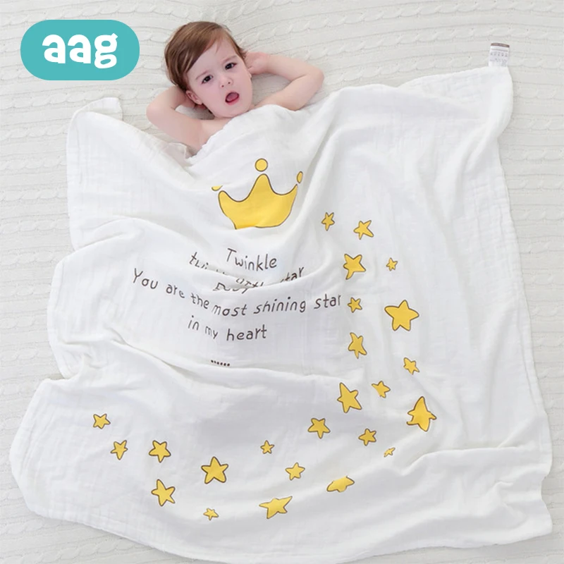 AAG Muslin Bath Towel Baby Blanket Cotton Bath Gauze Double Layer Wrap Swaddle Towels Newborn Play Mat Bed Sofa Cover Blanket 25
AAG Muslin Bath Towel Baby Blanket Cotton Bath Gauze Double Layer Wrap Swaddle Towels Newborn Play Mat Bed Sofa Cover Blanket 25