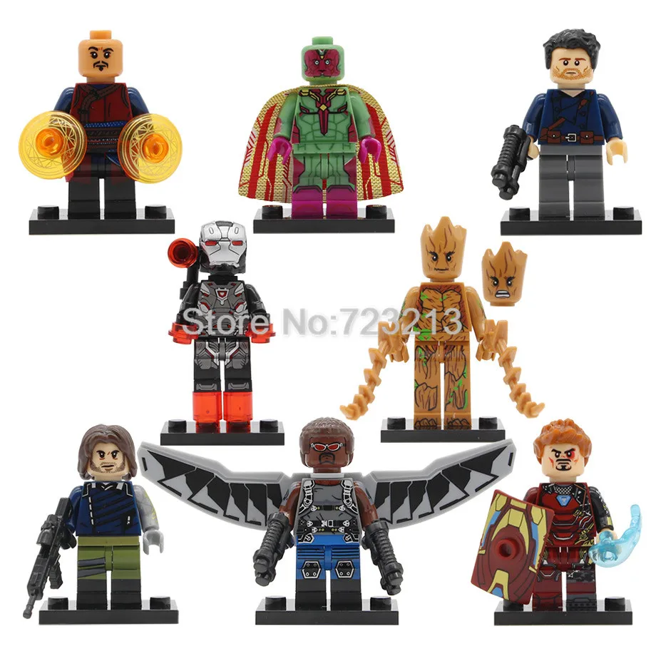 Super Hero Avengers Figure Falcon Wong Bucky Winter Soldier Iron Man War Machine Building Blocks Sets Models Brick Toys X0217
Super Hero Avengers Figure Falcon Wong Bucky Winter Soldier Iron Man War Machine Building Blocks Sets Models Brick Toys X0217