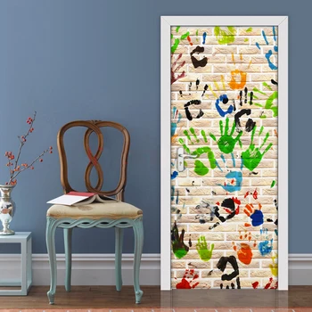 Graffiti Hand Printed 3D Creative DIY Self-adhesive Door Sticker Wallpaper For Kids Room Bedroom Door Decoration Stickers PVC
Graffiti Hand Printed 3D Creative DIY Self-adhesive Door Sticker Wallpaper For Kids Room Bedroom Door Decoration Stickers PVC