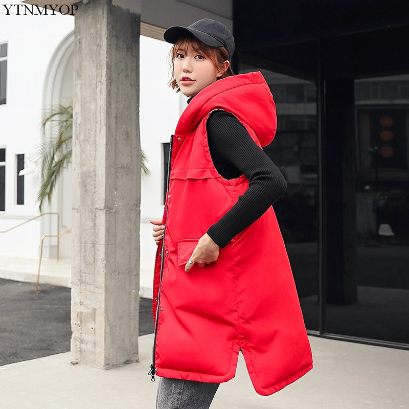 YTNMYOP Winter Long Waistcoat Women 2019 New Thick Warm Sleeveless Jacket Coat Autumn Gilet Solid Oversize Vest Outwear Tops
YTNMYOP Winter Long Waistcoat Women 2019 New Thick Warm Sleeveless Jacket Coat Autumn Gilet Solid Oversize Vest Outwear Tops