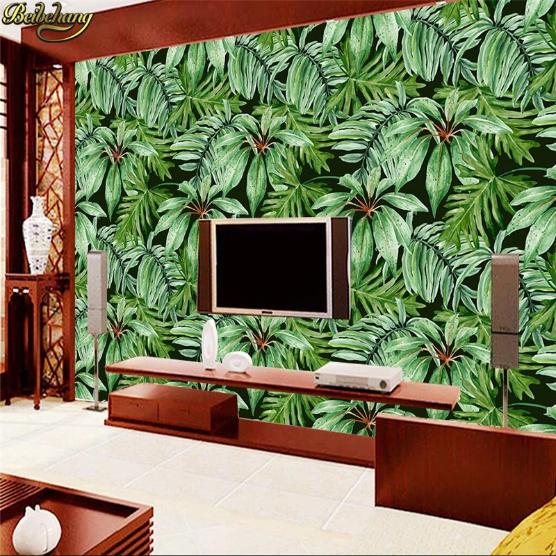 beibehang Custom Wallpaper Mural Wall Sticker Tropical Rainforest Plant Green Banana Leaf Backdrop Wall papel de parede
beibehang Custom Wallpaper Mural Wall Sticker Tropical Rainforest Plant Green Banana Leaf Backdrop Wall papel de parede