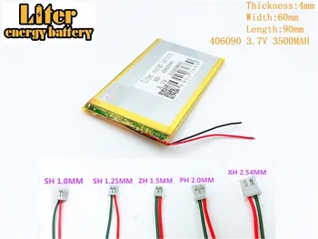 3.7V 3500mAh 406090 Lithium Polymer Rechargeable Battery cells For 3.7V 3500mAh 406090 PLUG Mp3 MP4 MP5 GPS polymer battery
3.7V 3500mAh 406090 Lithium Polymer Rechargeable Battery cells For 3.7V 3500mAh 406090 PLUG Mp3 MP4 MP5 GPS polymer battery