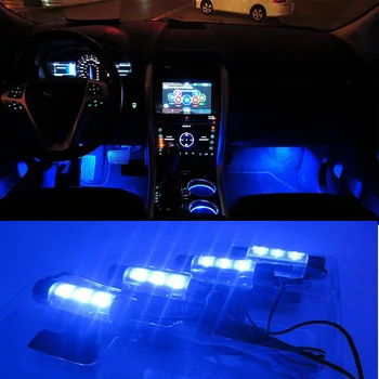 Universal Blue 4in1 12V 4x 3LED car Interior light Decorative Atmosphere Light Lamp
Universal Blue 4in1 12V 4x 3LED car Interior light Decorative Atmosphere Light Lamp