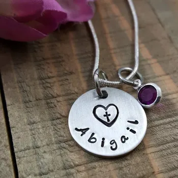 Exquisite Heart Birthstone Necklace New Arrival Cross Pendant Necklaces Jewelry Best Gift Can Custom Made Any Name YP3964
Exquisite Heart Birthstone Necklace New Arrival Cross Pendant Necklaces Jewelry Best Gift Can Custom Made Any Name YP3964