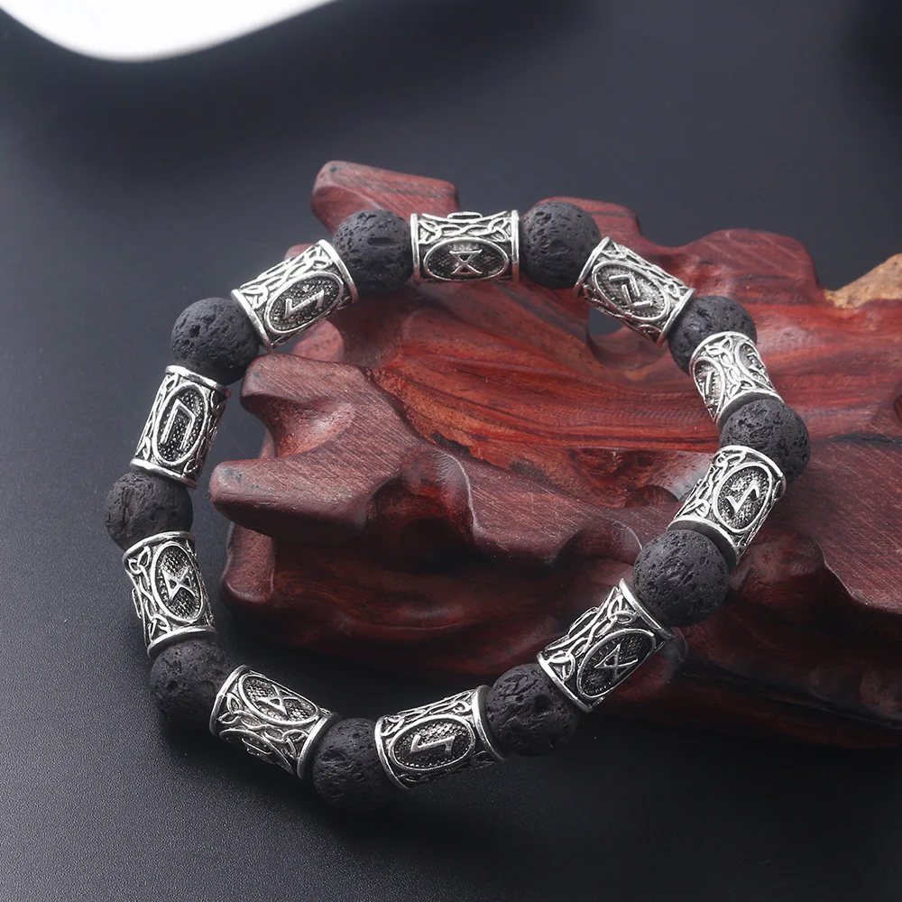 SG Vantage Lava Stone Hammer Mjolnir Bracelets Norse Viking Black Panther Runes Beads Amulet Bangles For Men Women Jewelry Gift
SG Vantage Lava Stone Hammer Mjolnir Bracelets Norse Viking Black Panther Runes Beads Amulet Bangles For Men Women Jewelry Gift