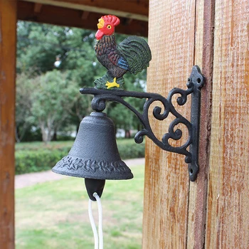 Small Hand Painted Rooster Wall Mounted Bell With Hand Cranking Hanging Charm Rope Country Accents Home Garden Welcome Door Bell
Small Hand Painted Rooster Wall Mounted Bell With Hand Cranking Hanging Charm Rope Country Accents Home Garden Welcome Door Bell