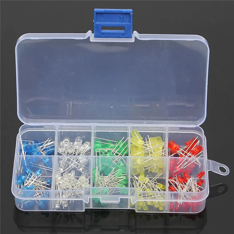 375Pcs 3MM 5MM LED Light-emitting Diode Light Bulb Resistance Light DIY Kits DC3V 20mA Red Yellow Green White Blue Lamp Lighting
375Pcs 3MM 5MM LED Light-emitting Diode Light Bulb Resistance Light DIY Kits DC3V 20mA Red Yellow Green White Blue Lamp Lighting