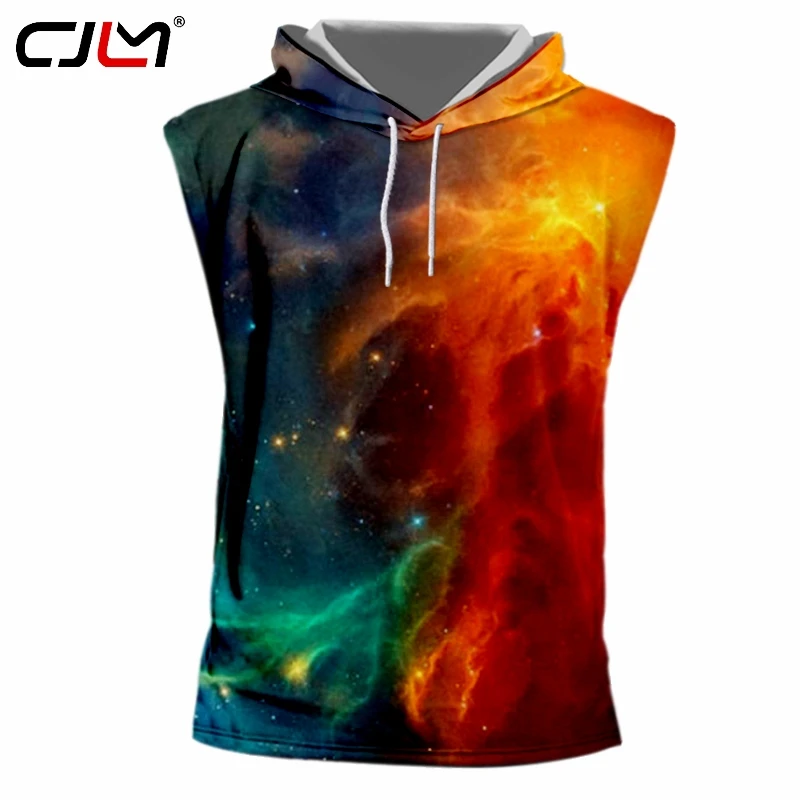 CJLM Man Personality Colored 3D Full Printed Hooded Tank Top Harajuku Oversized Starry Sky Theme Men's Vest Best Selling TankTop
CJLM Man Personality Colored 3D Full Printed Hooded Tank Top Harajuku Oversized Starry Sky Theme Men's Vest Best Selling TankTop