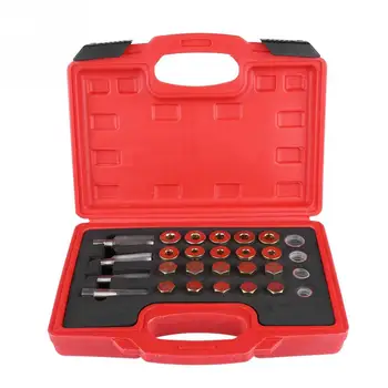 64Pcs Oil Pan Thread Repair Kit Sump Gearbox Drain Plug Tool Set M13 M15 M17 M20 Auto repair tool
64Pcs Oil Pan Thread Repair Kit Sump Gearbox Drain Plug Tool Set M13 M15 M17 M20 Auto repair tool