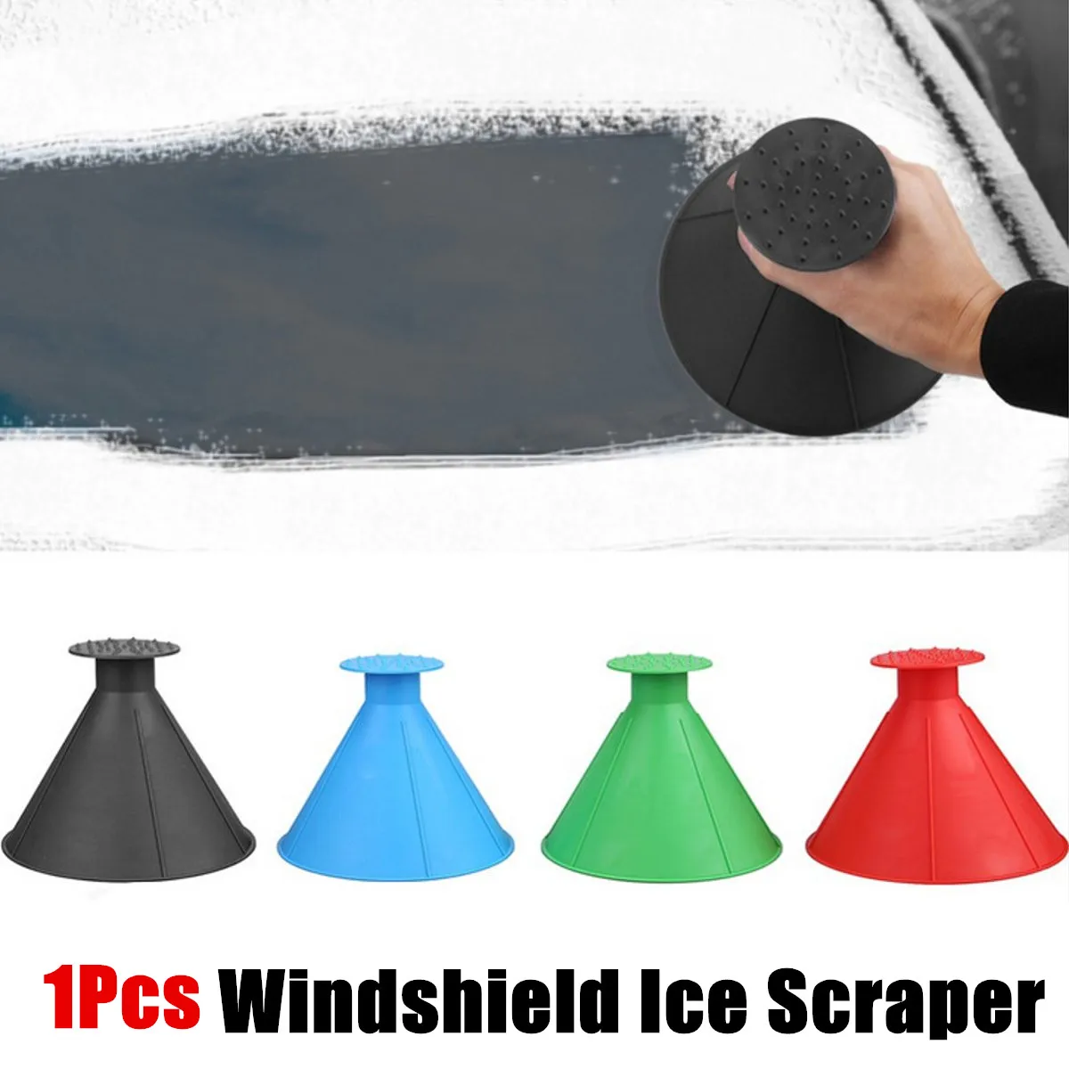 1Pcs Auto Car Magic Window Windshield Ice Scraper Shaped Funnel Multifuncatioal Snow Removal Outdoor Ice Cone Scraping Hand Tool
1Pcs Auto Car Magic Window Windshield Ice Scraper Shaped Funnel Multifuncatioal Snow Removal Outdoor Ice Cone Scraping Hand Tool
