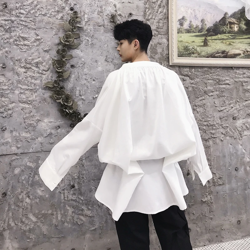 MIXCUBIC 2018 Autumn College style Simple unique Wrinkled design shirts men long section casual loose white shirts
MIXCUBIC 2018 Autumn College style Simple unique Wrinkled design shirts men long section casual loose white shirts