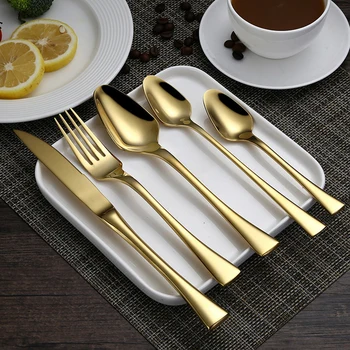 Hot Sale 4 Pcs/set Pure Gold color Dinnerware knife 304 Stainless Steel Western Cutlery Kitchen Food Tableware Dinner Set
Hot Sale 4 Pcs/set Pure Gold color Dinnerware knife 304 Stainless Steel Western Cutlery Kitchen Food Tableware Dinner Set
