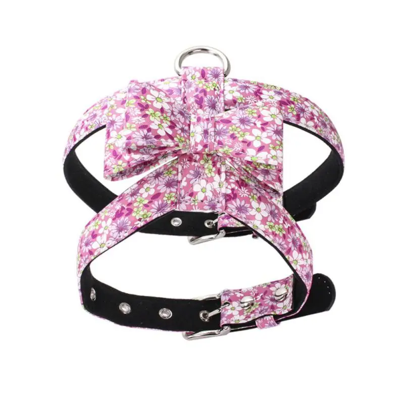 Pet Anti-Explosion Bow Knot Harnesses Vest Chest Belt For Dogs Colorful Flowers Design Puppy Harness And Necktie
Pet Anti-Explosion Bow Knot Harnesses Vest Chest Belt For Dogs Colorful Flowers Design Puppy Harness And Necktie