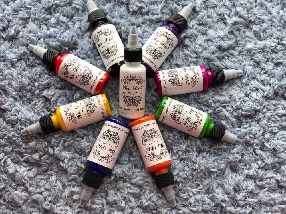 Professional Tattoo Ink 9 Colors 1oz /30ml Bottle Delicate Texture Long Lasting Tattoo Ink Fast Pigment Kit
Professional Tattoo Ink 9 Colors 1oz /30ml Bottle Delicate Texture Long Lasting Tattoo Ink Fast Pigment Kit