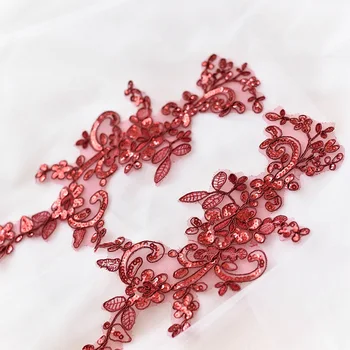 8Colors 30X17cm Delicate Glitter Wedding Veil Head Ornaments Lace Applique Lace Trim with Sequin Embroidered DIY Lace Accessorie
8Colors 30X17cm Delicate Glitter Wedding Veil Head Ornaments Lace Applique Lace Trim with Sequin Embroidered DIY Lace Accessorie