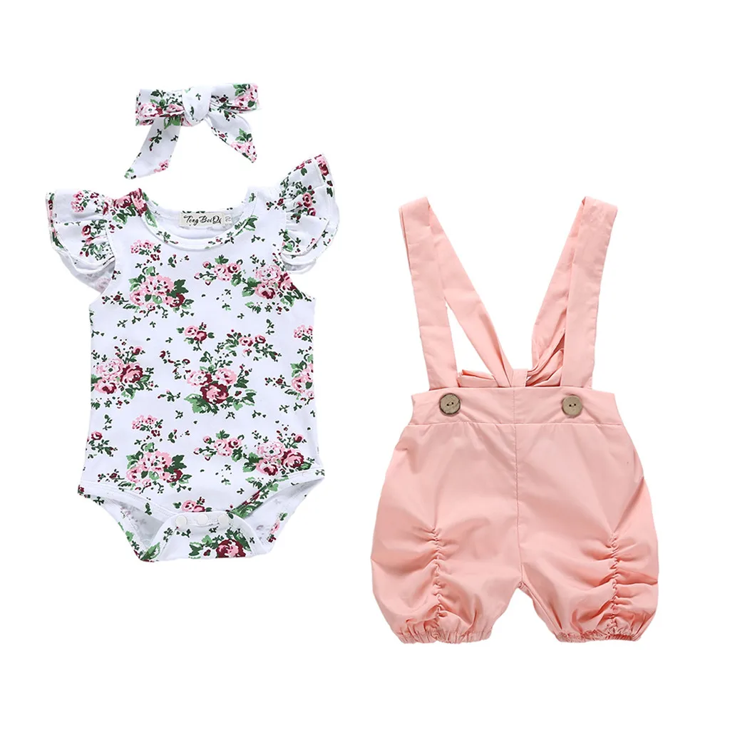 MUQGEW Newborn Baby Cothes Baby Girls Clothes Set Infant Kids Floral Romper Jumpsuit+Overalls Pants Set vetement enfant fille
MUQGEW Newborn Baby Cothes Baby Girls Clothes Set Infant Kids Floral Romper Jumpsuit+Overalls Pants Set vetement enfant fille