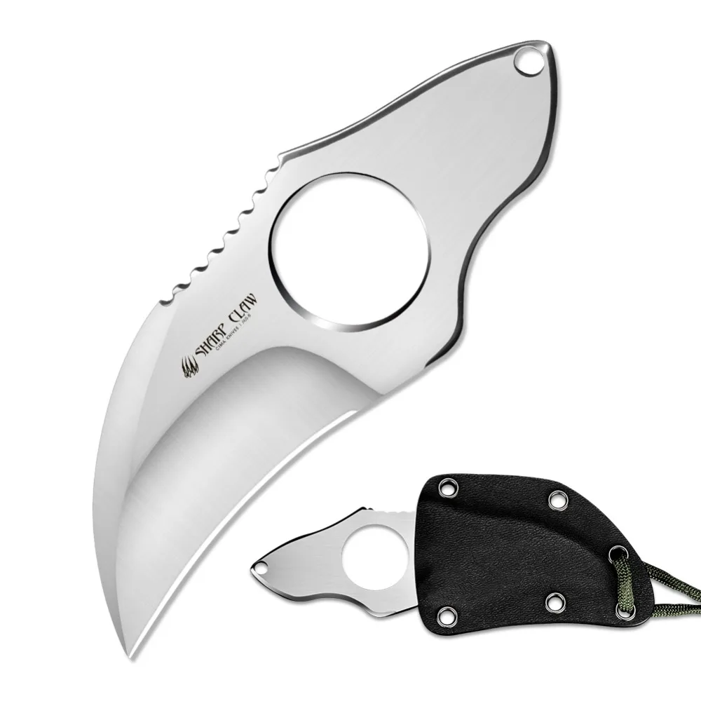CIMA c55 стальной коготь на палец с фиксированным лезвием ножи K оболочкой шеей для