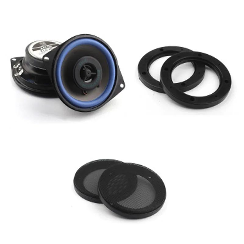 

Paired 4Inch Car Coaxial Audio Speaker With Speaker Cover And Horn Pad Full Range Hifi Loud Speakers Music Stereo Modified