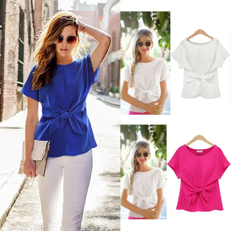 hirigin Plus Size Women Short Sleeve Solid Shirts Bow Tie Office Workwear Casual Chiffon Blouse Summer Women Blouses and Tops
hirigin Plus Size Women Short Sleeve Solid Shirts Bow Tie Office Workwear Casual Chiffon Blouse Summer Women Blouses and Tops