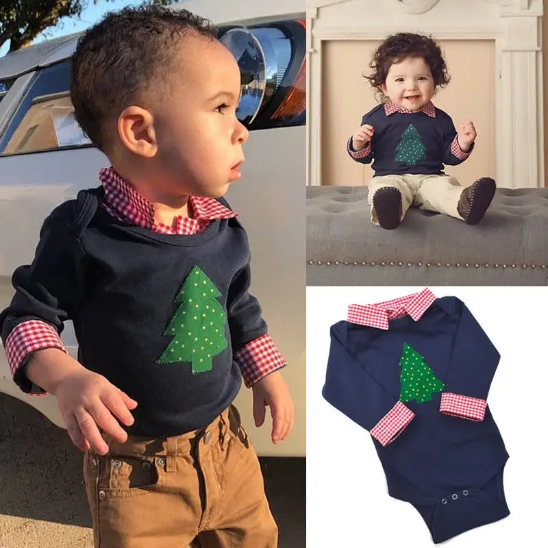 Navy Blue Christmas Tree Print Baby Clothes Peter Pan Collar Baby Rompers Long Sleeve Baby Boy Bomper 3 6 12 18 Months
Navy Blue Christmas Tree Print Baby Clothes Peter Pan Collar Baby Rompers Long Sleeve Baby Boy Bomper 3 6 12 18 Months