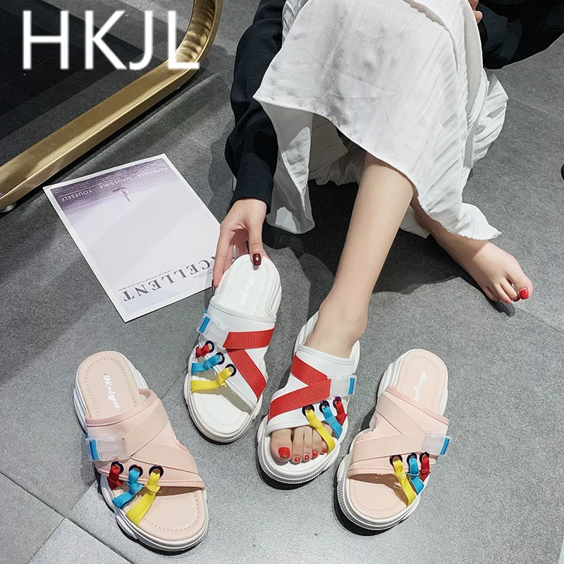 HKJL Slippers female 2019 summer new casual wild thick-soled platform shoes wearing Korean version of female drag A517
HKJL Slippers female 2019 summer new casual wild thick-soled platform shoes wearing Korean version of female drag A517
