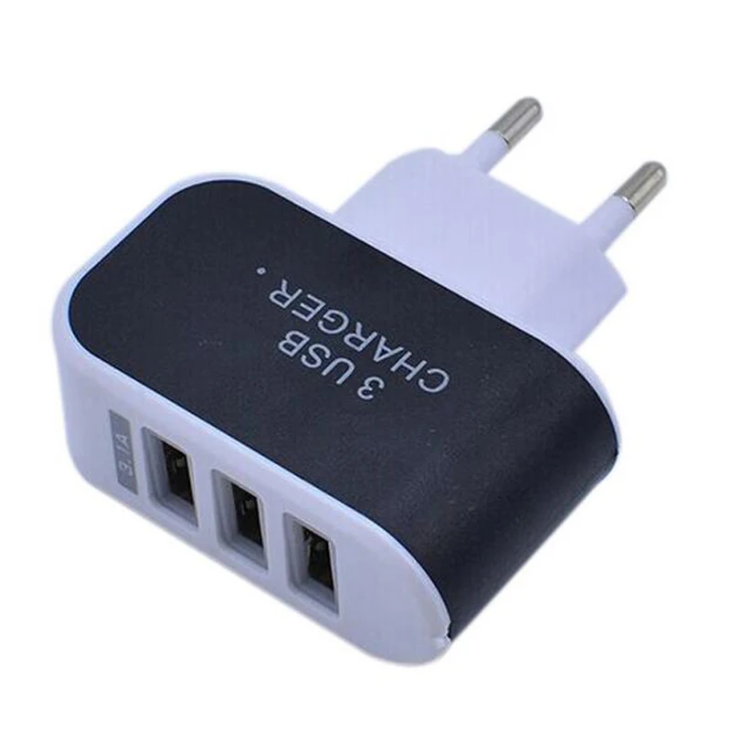 Phone Charger EU Plug 3 Ports LED Light USB Charger 5V 2A Wall Adapter Mobile Phone Data Charging For iPhone Samsung Xiaomi
Phone Charger EU Plug 3 Ports LED Light USB Charger 5V 2A Wall Adapter Mobile Phone Data Charging For iPhone Samsung Xiaomi