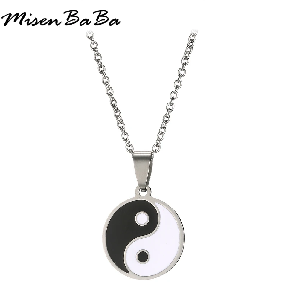 Men's Stainless Steel Necklace Chinese Style Yin Yang Tai Chi Pendant Necklace for Men Male Jewelry Accessories
Men's Stainless Steel Necklace Chinese Style Yin Yang Tai Chi Pendant Necklace for Men Male Jewelry Accessories