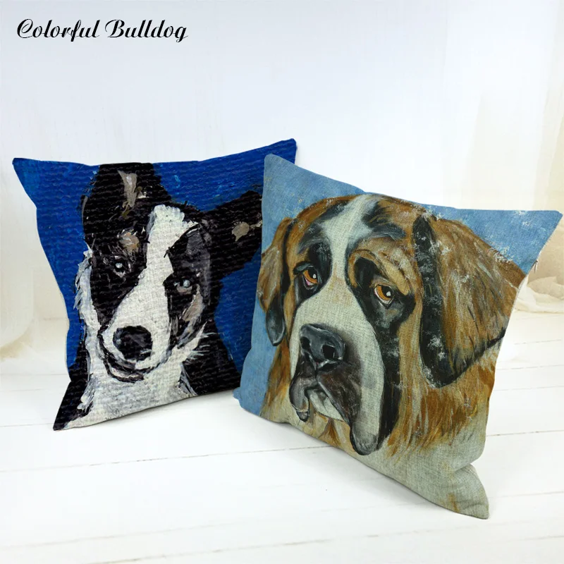 Cushion Cover Saint Bernard Australian Shepherd Italian Greyhound Miniature Pinscher Pillow Case Sofa Home Car Seat Decorative
Cushion Cover Saint Bernard Australian Shepherd Italian Greyhound Miniature Pinscher Pillow Case Sofa Home Car Seat Decorative
