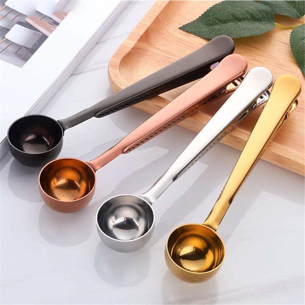 Creative 304 Stainless Steel Spoon Electroplated Titanium Coffee Spoon Clip Combo Design Rose Gold Sliver Office Household 1PCS 
Creative 304 Stainless Steel Spoon Electroplated Titanium Coffee Spoon Clip Combo Design Rose Gold Sliver Office Household 1PCS