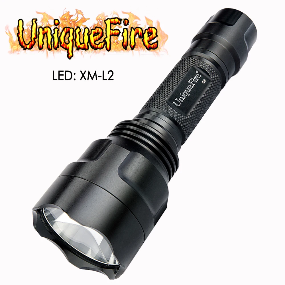 Uniquefire 10W Powerful 18650 Flashlight UF-C8 XML/XM-L2 Led Rechargeable Black Flashlight Torch Power By 18650 Battery
Uniquefire 10W Powerful 18650 Flashlight UF-C8 XML/XM-L2 Led Rechargeable Black Flashlight Torch Power By 18650 Battery