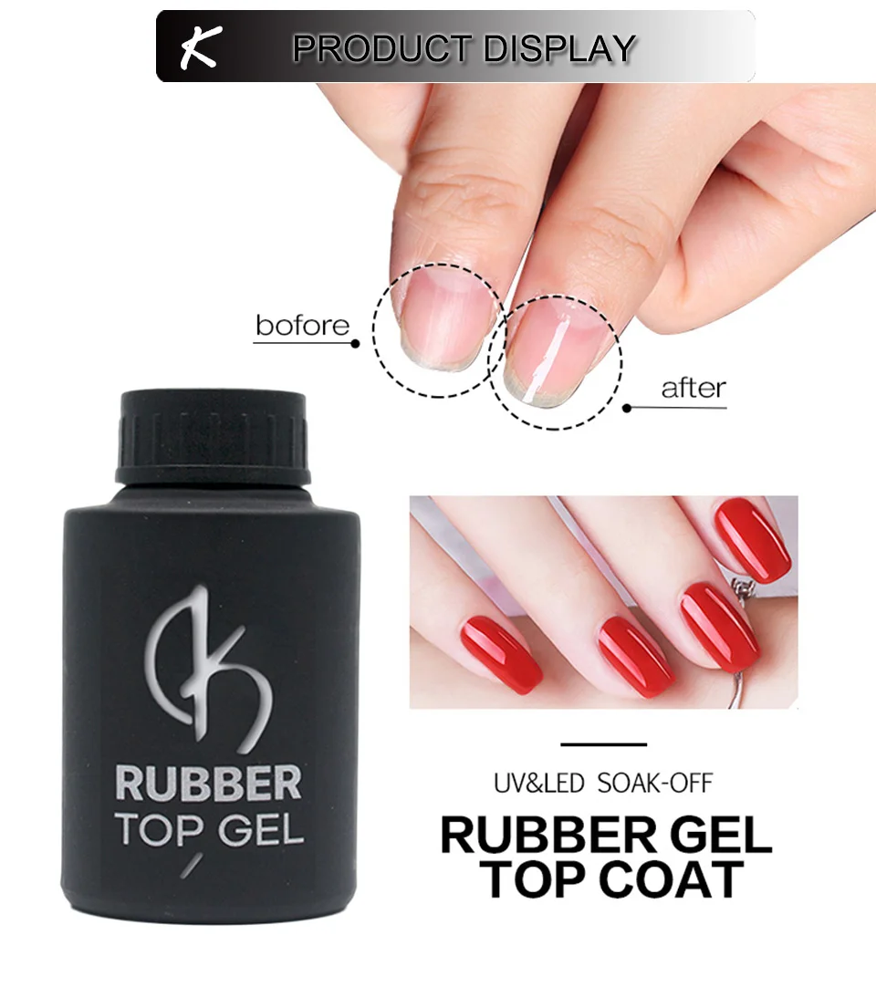 New 35ml Soak Off Nail Base Coat Rubber Top Coat For Nails Big Bottle UV Semi-permanent Gel Varnish Nail Art Thick Gellak Primer New 35ml Soak Off Nail Base Coat Rubber Top Coat For Nails Big Bottle UV Semi-permanent Gel Varnish Nail Art Thick Gellak Primer