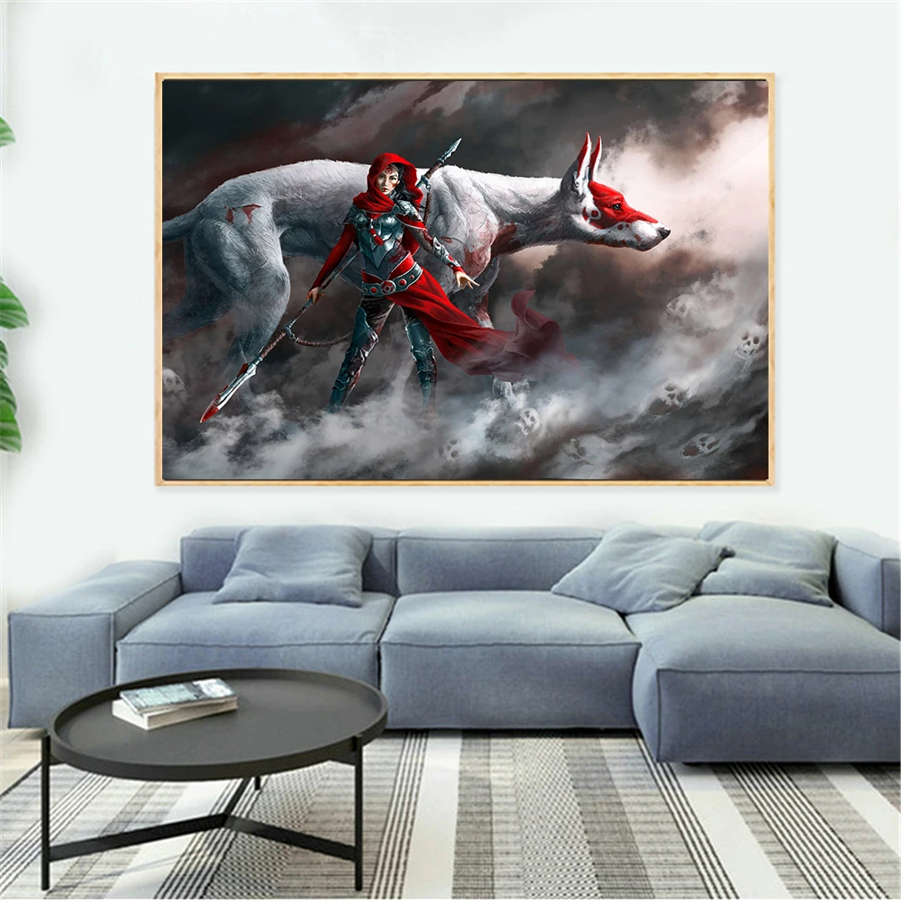 Fantasy Animal Pet Dog And Beautiful Girl Abstract Art Anime Posters and Prints Canvas Painting Wall Picture For Bedroom Cuadros
Fantasy Animal Pet Dog And Beautiful Girl Abstract Art Anime Posters and Prints Canvas Painting Wall Picture For Bedroom Cuadros
