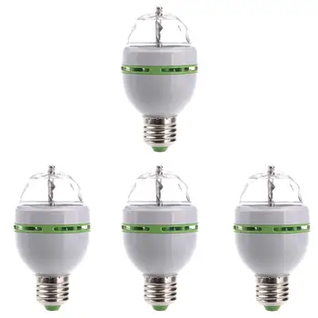 4pcs E27 3W AC85-260V 3-LED LED Bulb Crystal Auto Rotating Stage Effect DJ Light Bulb Mini Laser Stage Light
4pcs E27 3W AC85-260V 3-LED LED Bulb Crystal Auto Rotating Stage Effect DJ Light Bulb Mini Laser Stage Light