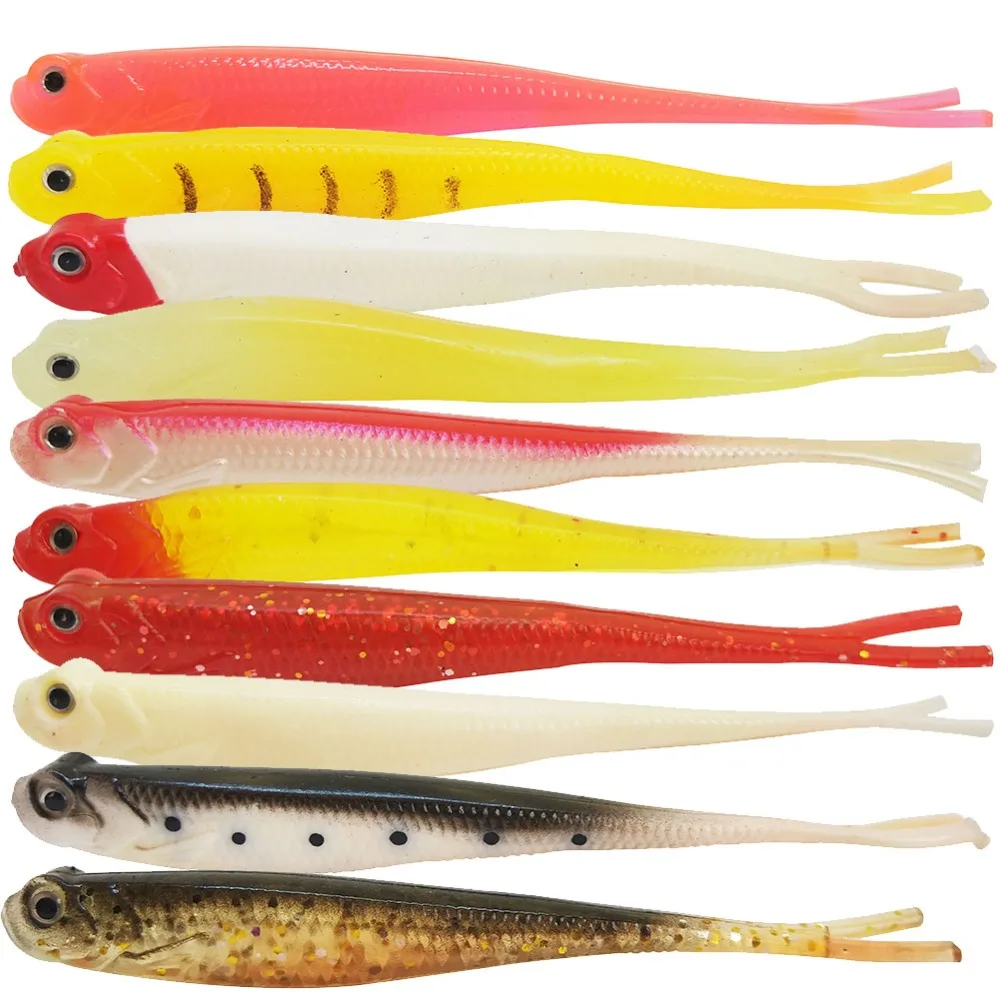 INFOF 10-pieces Soft Lure Minnow Silicone Bait Wobblers 13cm/8g Artificial Baits for Carp Fishing Trout Lures Shad Swimbait
INFOF 10-pieces Soft Lure Minnow Silicone Bait Wobblers 13cm/8g Artificial Baits for Carp Fishing Trout Lures Shad Swimbait