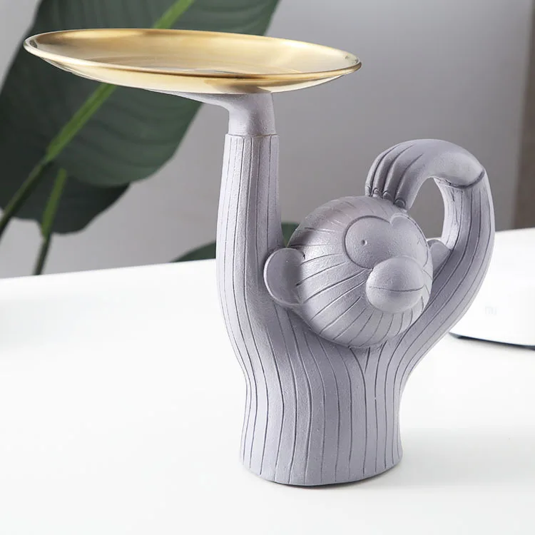 Nordic creative doll little monkey holder receiving tray display disk resin home decoration accessories Animal figurine
Nordic creative doll little monkey holder receiving tray display disk resin home decoration accessories Animal figurine