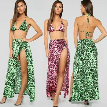 Women Sexy Clothes Set Summer Sleeveless Crop Top Long Skirt Sets Ladies Boho Beach Cover Up Leopard Swimwear Beachwear 2Pcs
Women Sexy Clothes Set Summer Sleeveless Crop Top Long Skirt Sets Ladies Boho Beach Cover Up Leopard Swimwear Beachwear 2Pcs