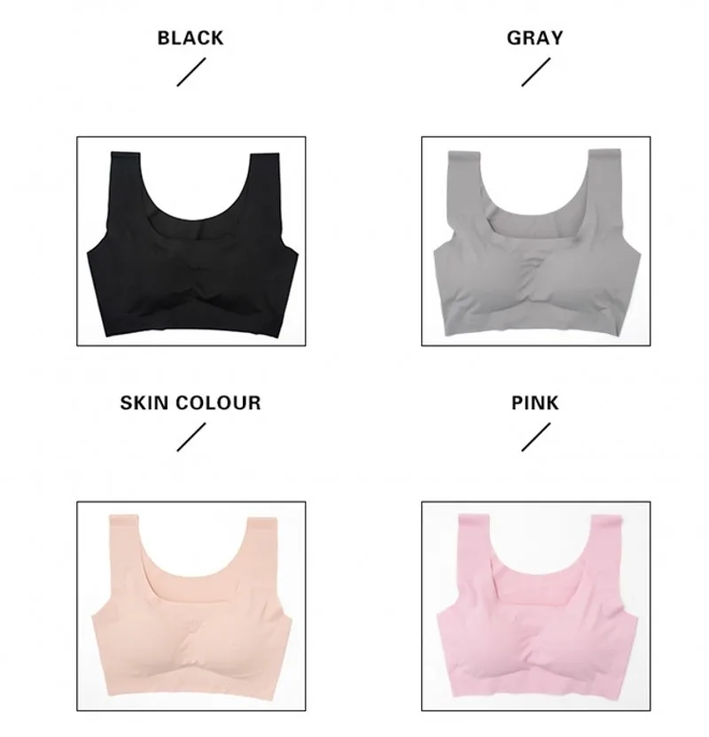 Women Fitness Sport Bra Top Sports Bras Yoga Sports Bra for Tops High Elastic Seamless Underwear Vest Tank Large Size S-2XL 15