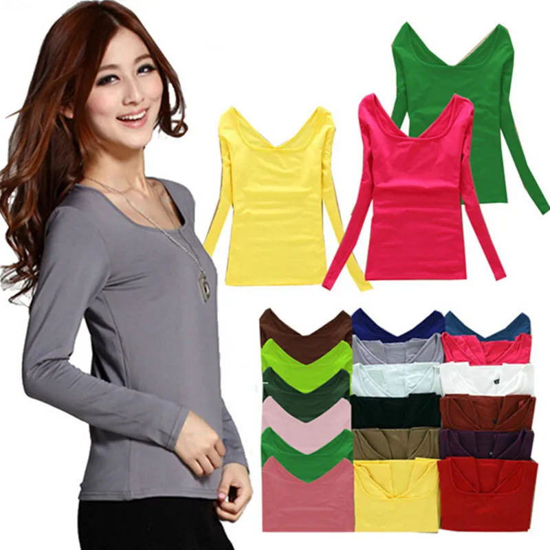 candy colors 2019 new autumn winter Women's t-shirts sexy casual V-neck long-sleeve fashion clothing tops & tees cotton crops
candy colors 2019 new autumn winter Women's t-shirts sexy casual V-neck long-sleeve fashion clothing tops & tees cotton crops