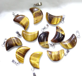 Natural Stone Quartz Crystal tiger eye Turquoises Opal Charms Moon Pendants For diy Jewelry Making necklace Accessories12pcs
Natural Stone Quartz Crystal tiger eye Turquoises Opal Charms Moon Pendants For diy Jewelry Making necklace Accessories12pcs