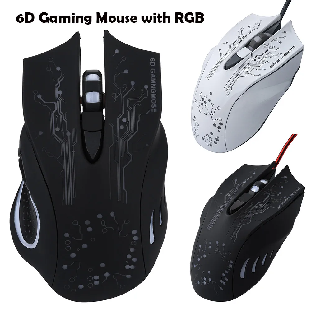 

ZELOTES Promotion 5500DPI LED Optical 7D USB Wired Gaming Mouse 7 Buttons Game Pro Gamer Computer Mice For PC Laptop YE3.7