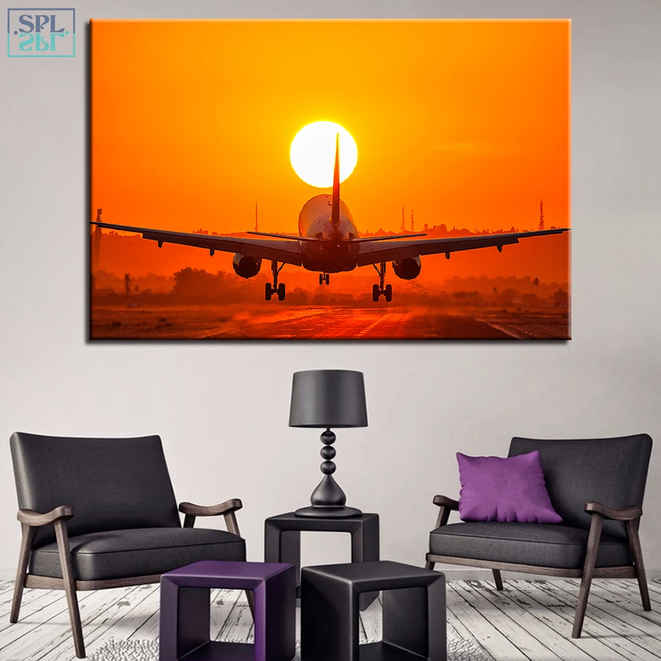 SPLSPL HD Prints Canvas Art Print Poster Painting Unframed 1 Piece Aircraft Sunset Passenger Plane Home Decor Wall Art Picture
SPLSPL HD Prints Canvas Art Print Poster Painting Unframed 1 Piece Aircraft Sunset Passenger Plane Home Decor Wall Art Picture