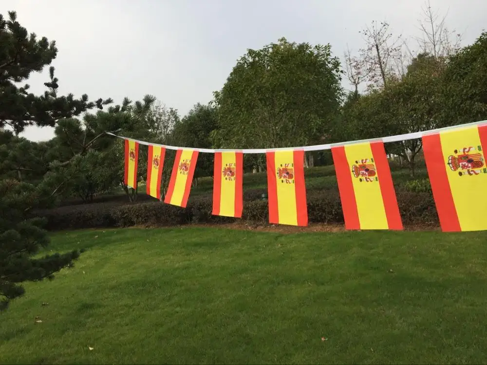 9m long Spain Flag Pennant Spainish String Banner britain Buntings Festival Party Holiday Decoration
9m long Spain Flag Pennant Spainish String Banner britain Buntings Festival Party Holiday Decoration