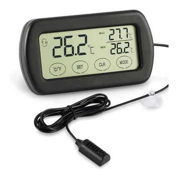 LCD Digital Thermometer Hygrometer Can Alarm Egg Hatching Amphibious Pet Thermometer Electronic Hygrometer Monitor With Sensor
LCD Digital Thermometer Hygrometer Can Alarm Egg Hatching Amphibious Pet Thermometer Electronic Hygrometer Monitor With Sensor