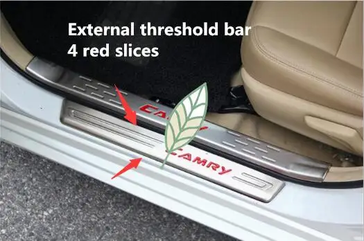 For TOYOTA 12-17 new Camry threshold welcome pedal, stainless steel built-in seven generation interior trim refit
For TOYOTA 12-17 new Camry threshold welcome pedal, stainless steel built-in seven generation interior trim refit