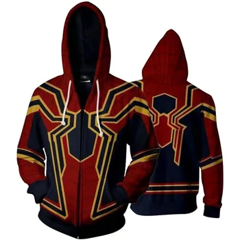 Infinity War Iron Spider Zip Up Hoodie Zipper Sweatshirt 3D Hoodies Sleeve Casual Sweatshirts Coats Halloween Carnival Costume
Infinity War Iron Spider Zip Up Hoodie Zipper Sweatshirt 3D Hoodies Sleeve Casual Sweatshirts Coats Halloween Carnival Costume